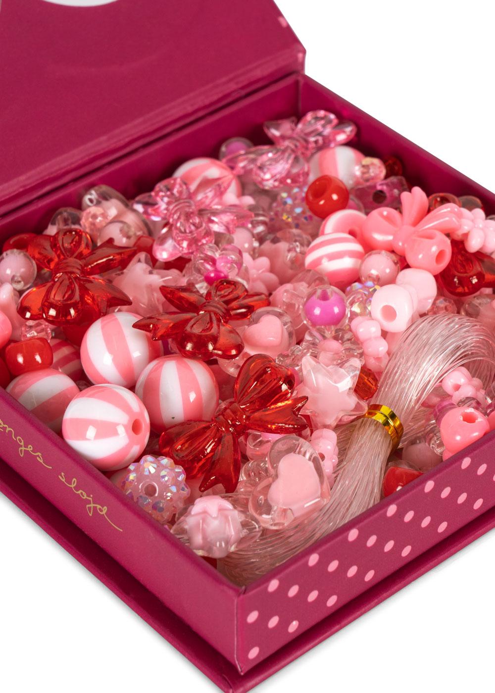 Konges Slojd Kit Perline Pink Rose collane acrilico