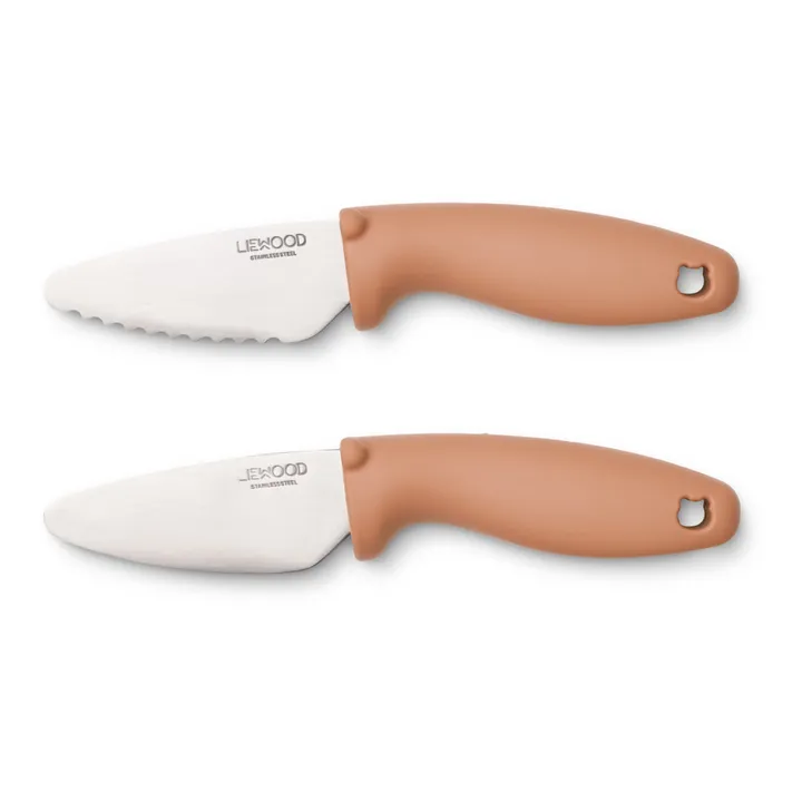 Liewood Perry set 2 coltelli bambini rosa antiscivolo