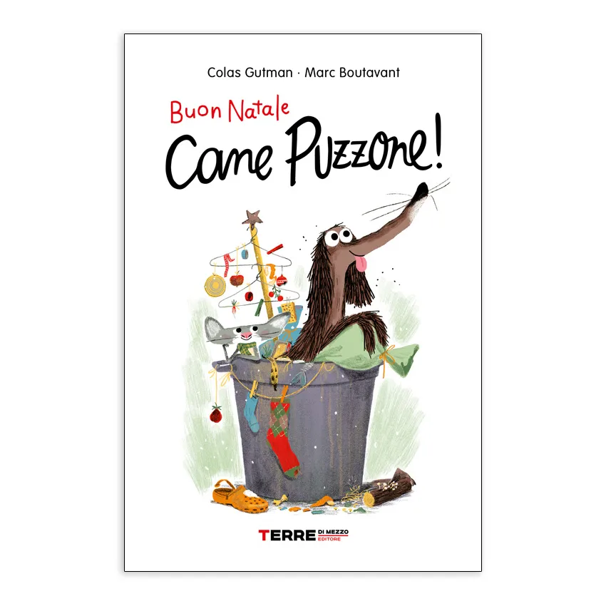 Terre di Mezzo Cane Puzzone Buon Natale libro bambini copertina rigida