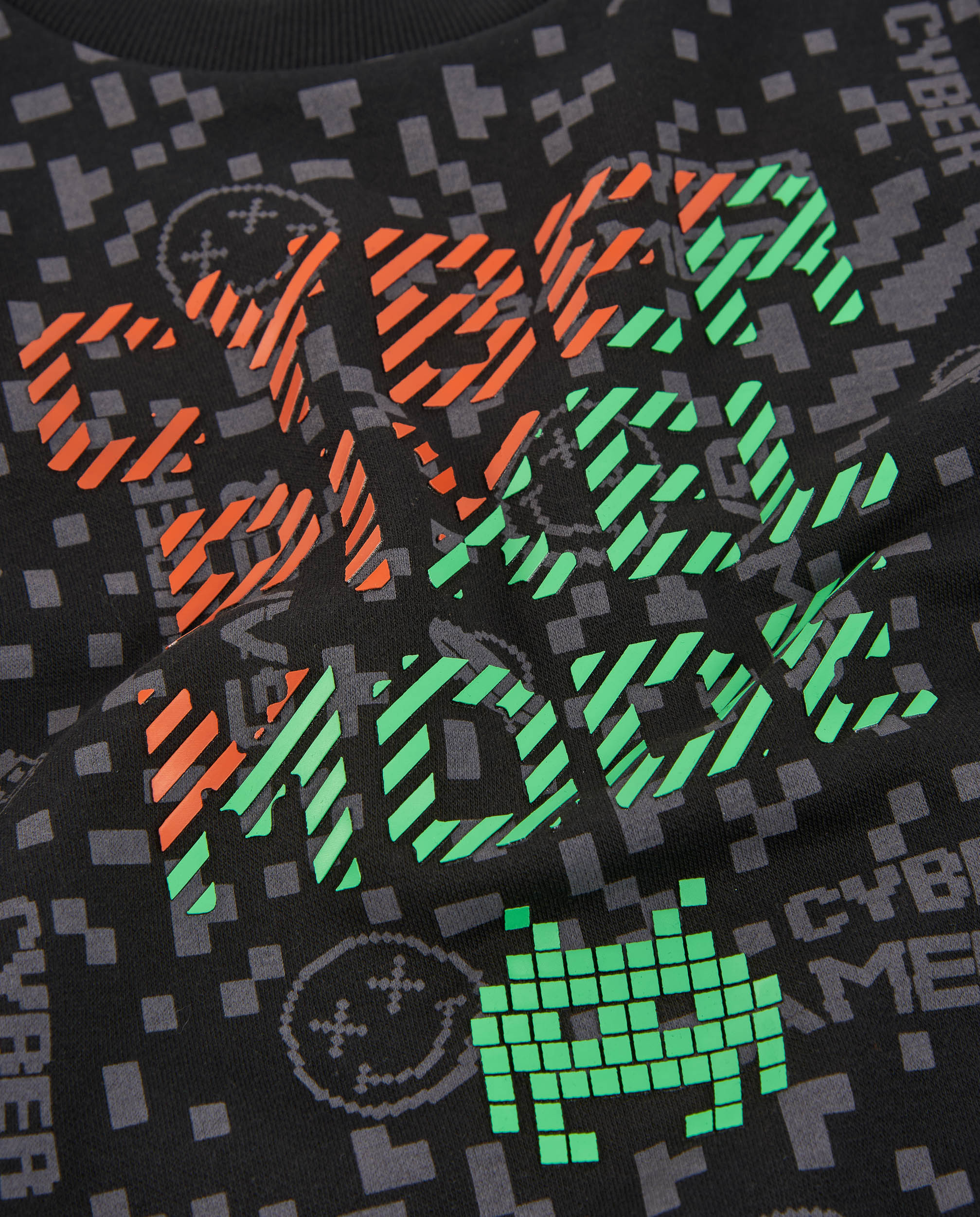 Tuc Tuc Cyber Pixel Felpa Bambino Nero Pixel