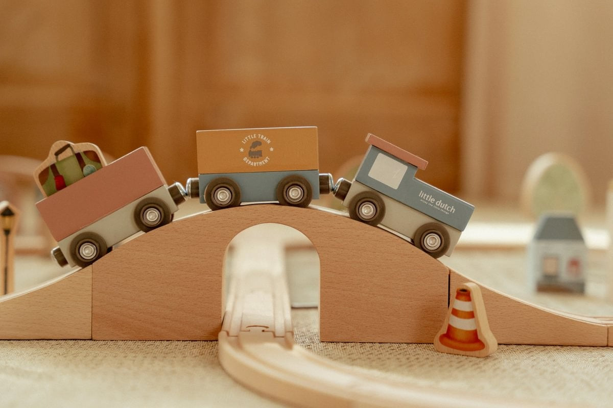 Little Dutch set trenino legno XL con binari e stazione