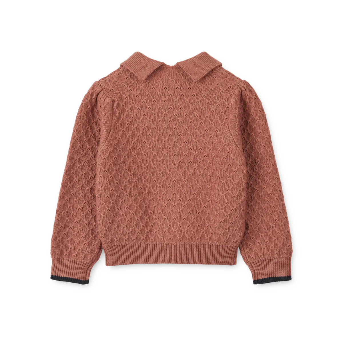 Liewood Jane Dark Rosetta cardigan lana bimba morbido