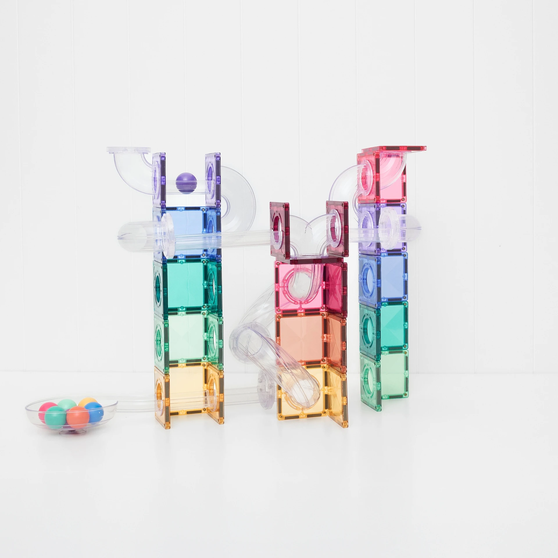 Connetix Pastel Ball Run Pack costruzioni magnetiche 114pz