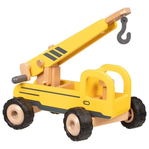 Goki gru mobile gialla camion gru in legno