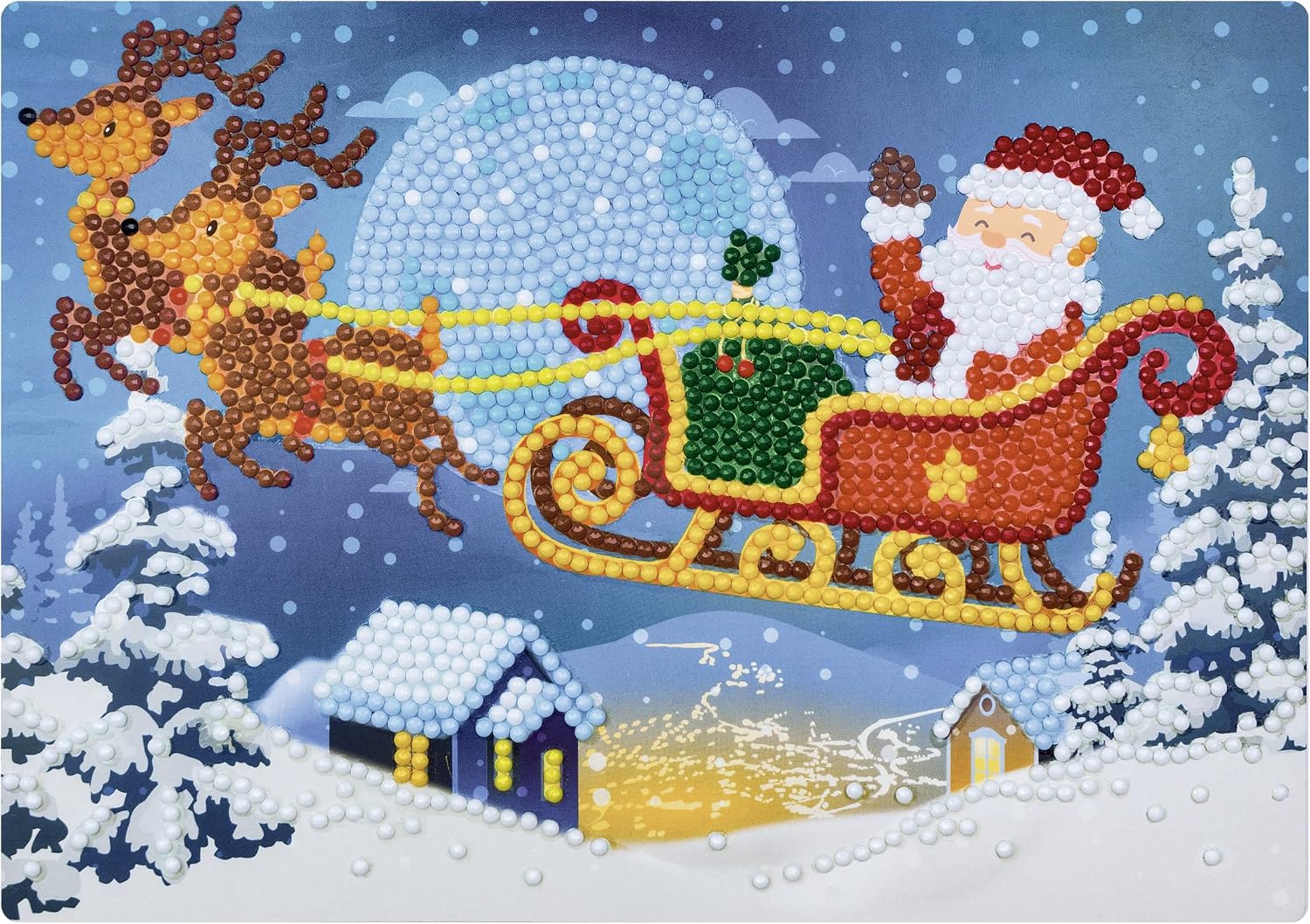 URSUS Natale Crea Ciondoli Kit Creativo Gemme 8+ Anni