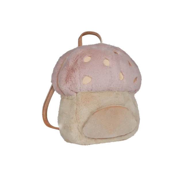 OlliElla Mushroom zainetto portabambole rosa peluche