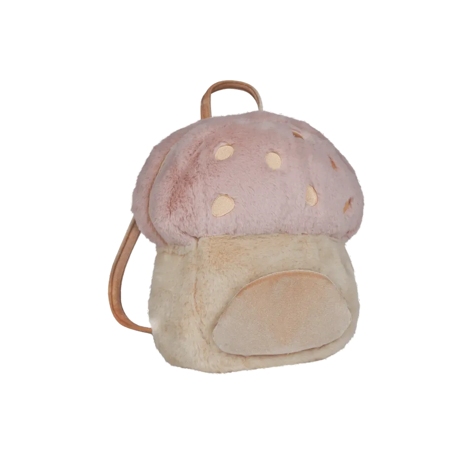 OlliElla Mushroom zainetto portabambole rosa peluche