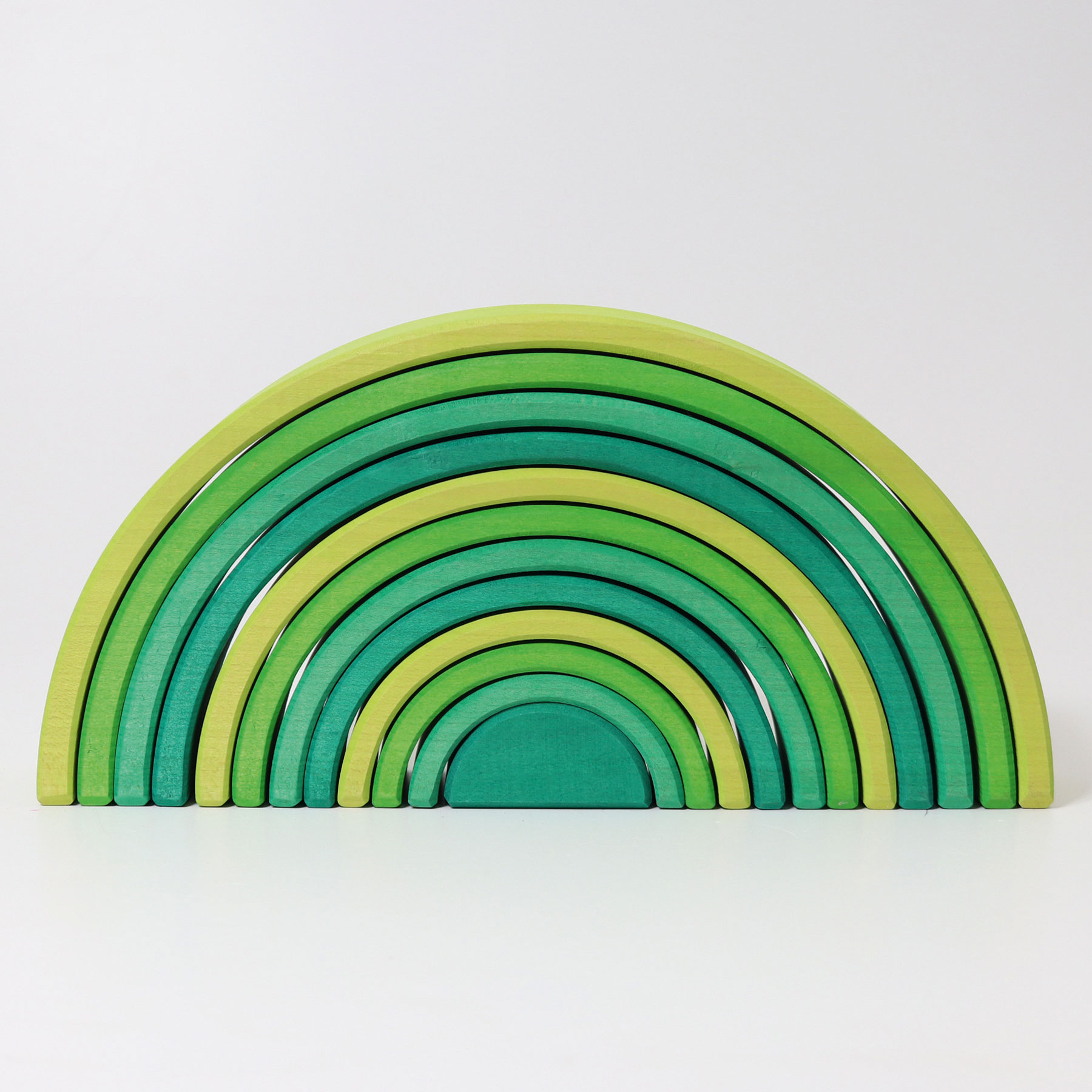 Grimm's Arcobaleno 12 Archi Gioco Legno Meadow Green