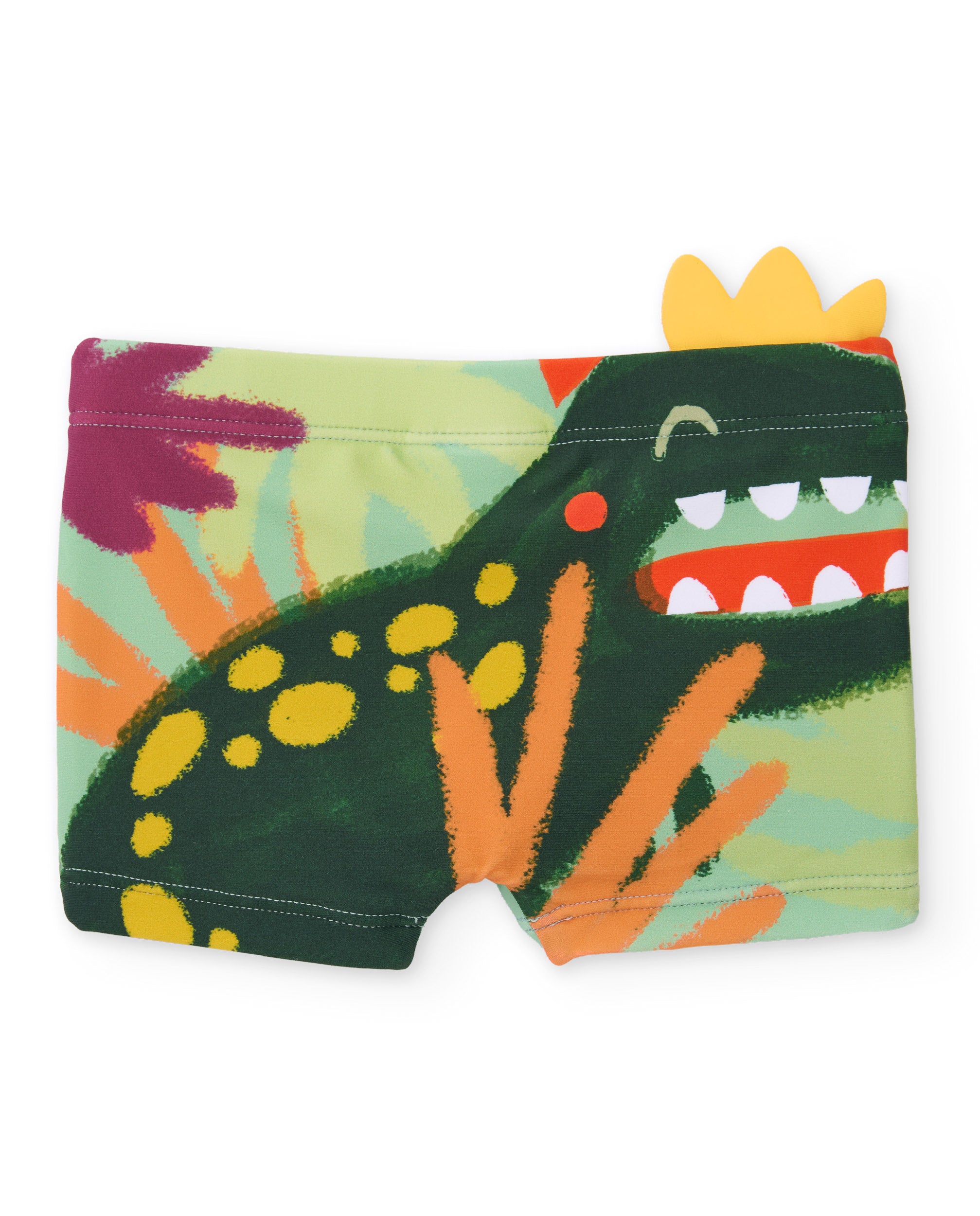 Tuc Tuc boxer mare bimbo verde stampa dinosauro