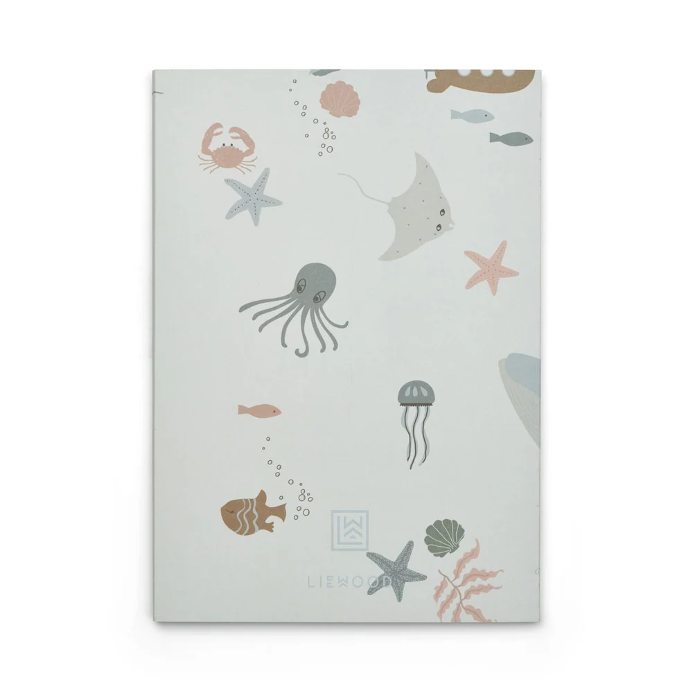 LIEWOOD Sidney Sea creature quaderni A5 set 3 pezzi