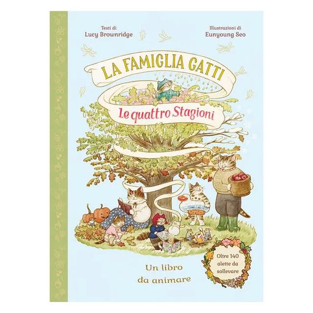 Emme Edizioni Famiglia Gatti Quattro stagioni libro cartonato 3 anni