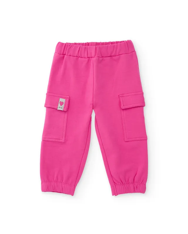 Tuc Tuc pantaloni bambina pile cargo rosa