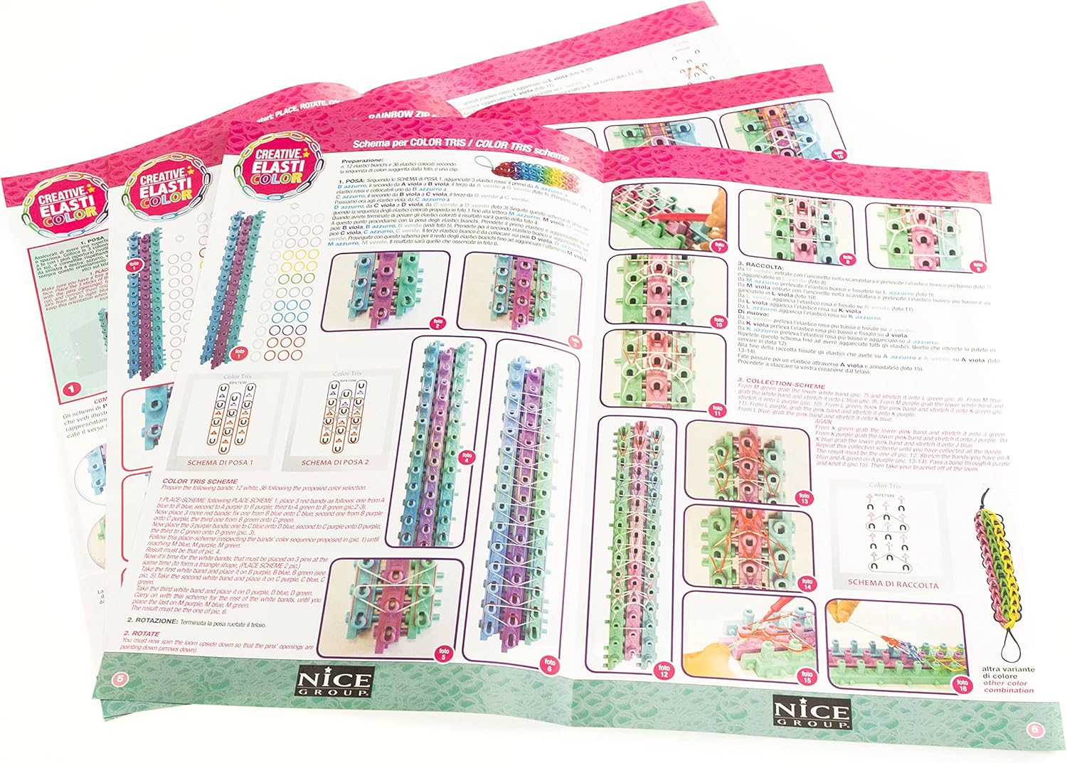 ElastiColor Set Base kit braccialetti elastici con telaio 600 elastici