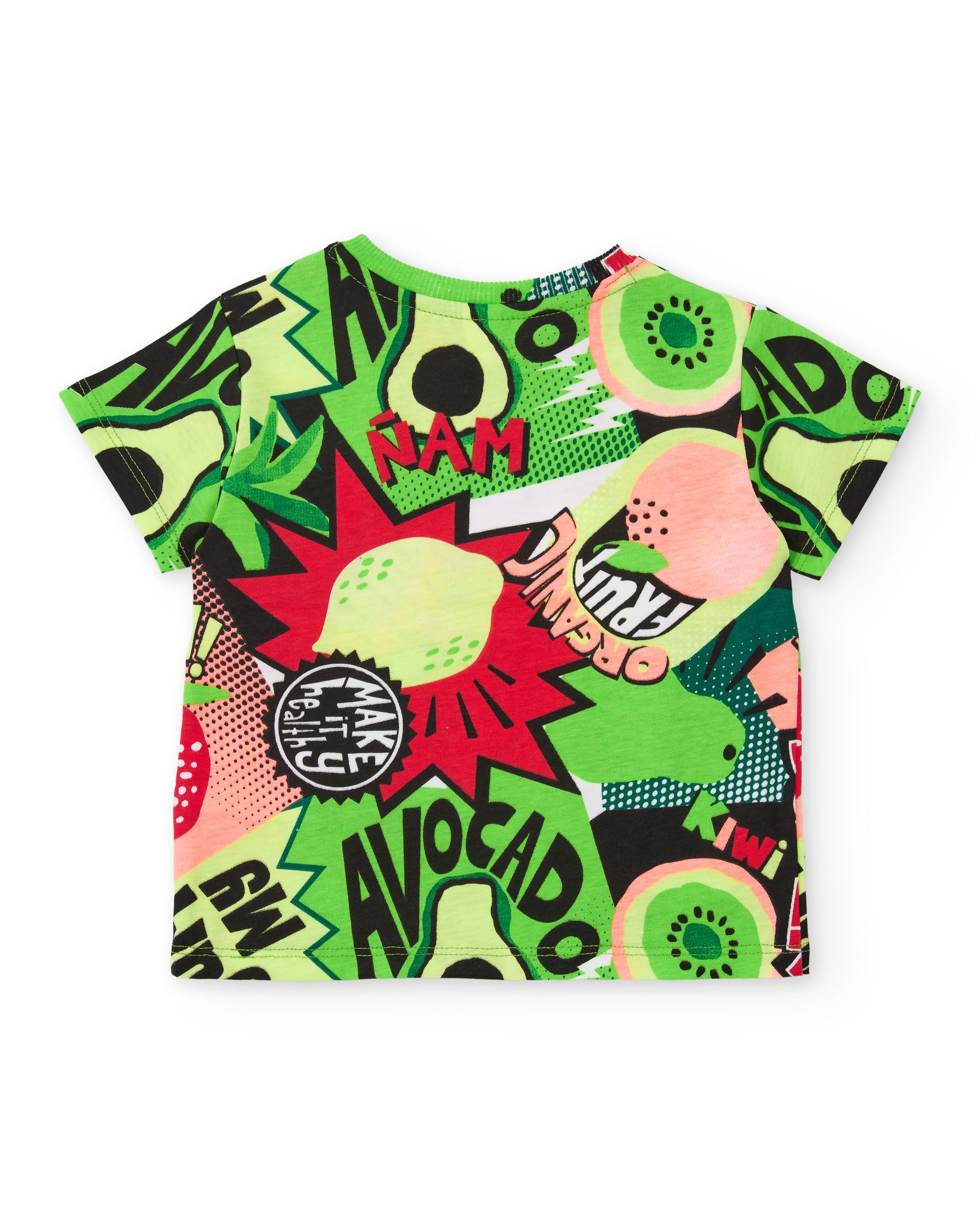 Tuc Tuc completo bimbo verde t-shirt bermuda rossa