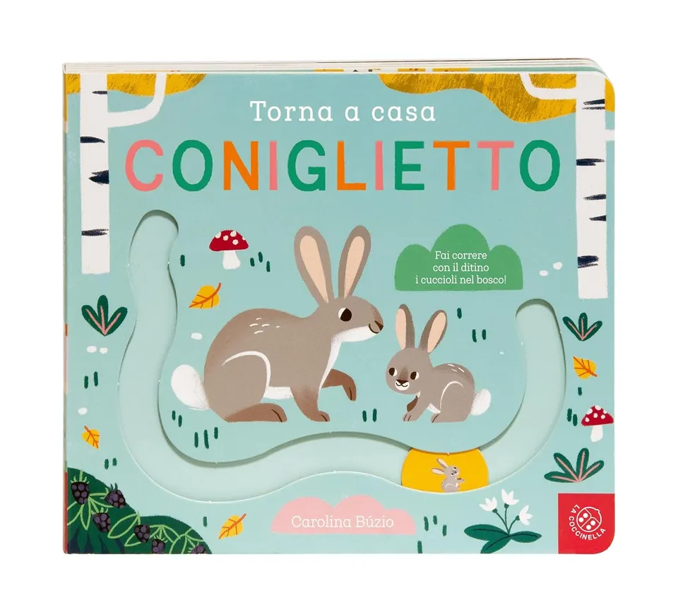La Coccinella Torna a casa coniglietto libro cartonato