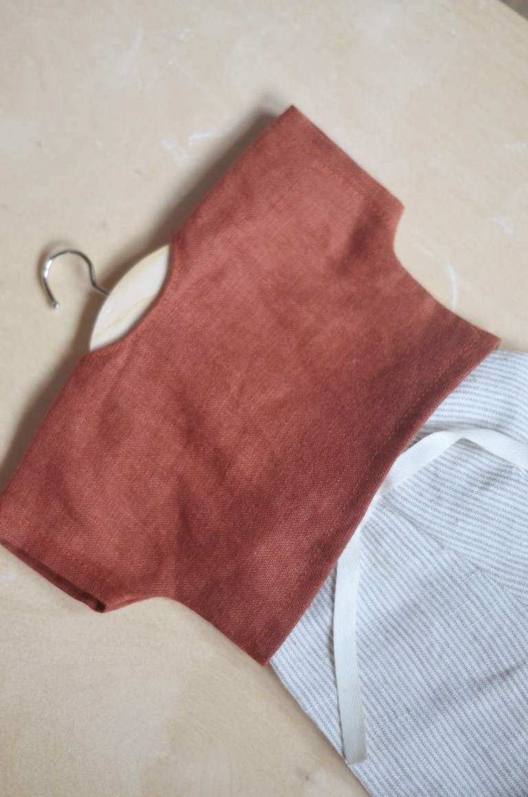 Paola Reina vestito bambola 30-34 cm camicia e pantalone cotone