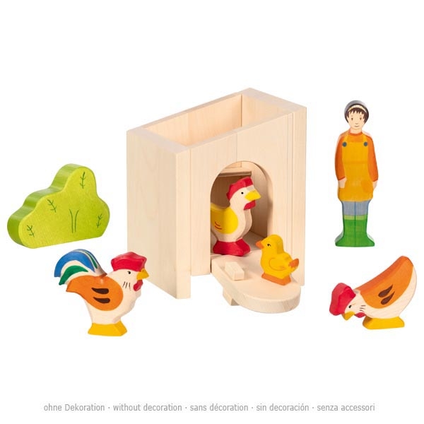 Holztiger Pollaio e Conigliera Stalla Legno Tetto Removibile