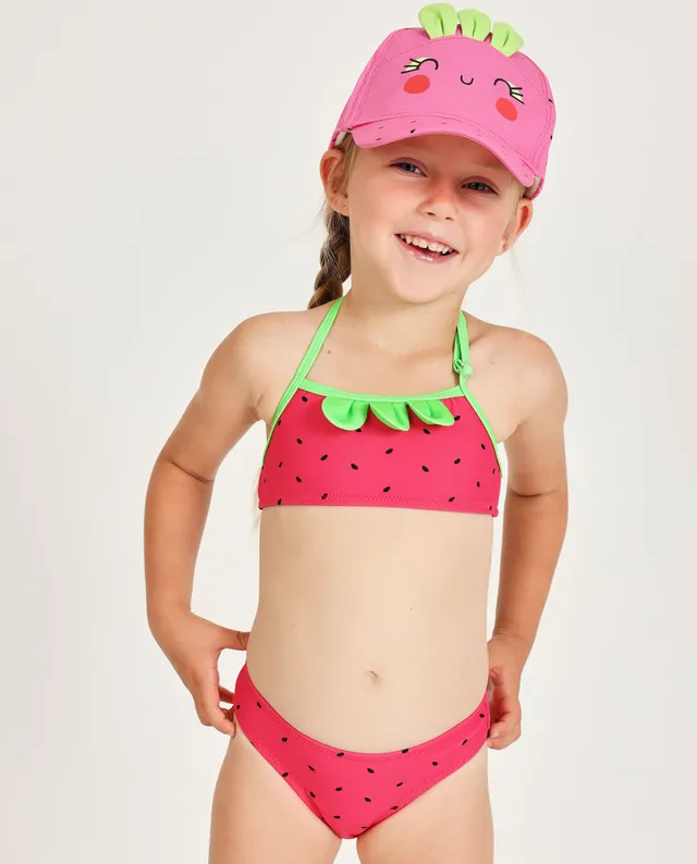 Tuc Tuc bikini bambina rosso fragola