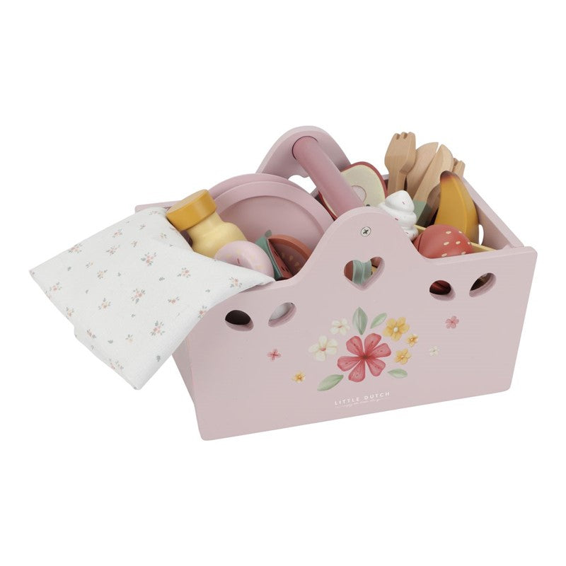 Little Dutch Set Picnic Gioco Legno 31 Pezzi Rosa 3 Anni