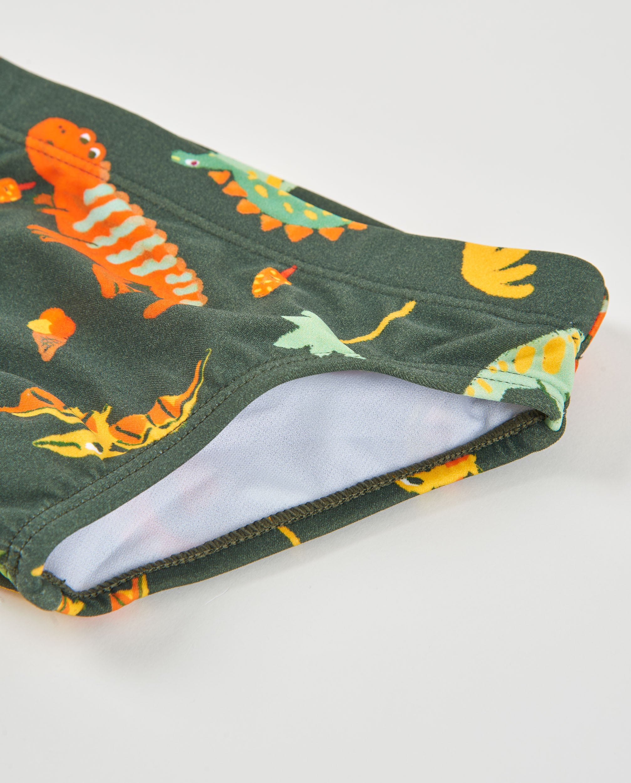 Tuc tuc Costume boxer bambino verde con dinosauri