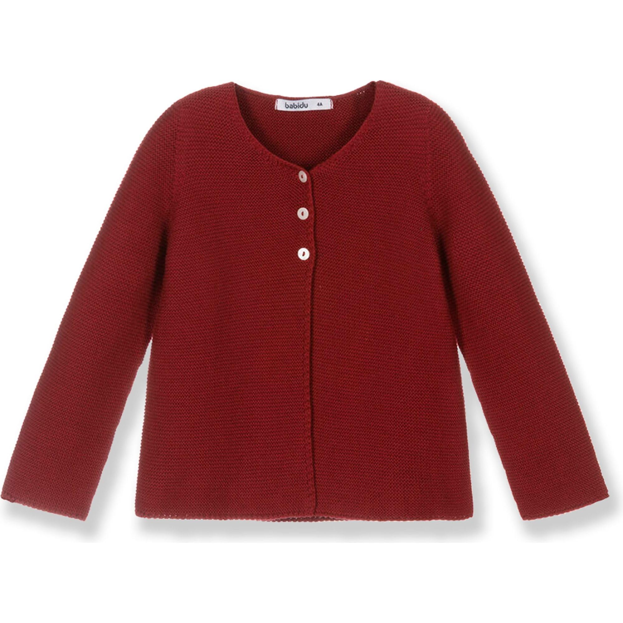 Babidu maglione neonato cotone bottoni legno