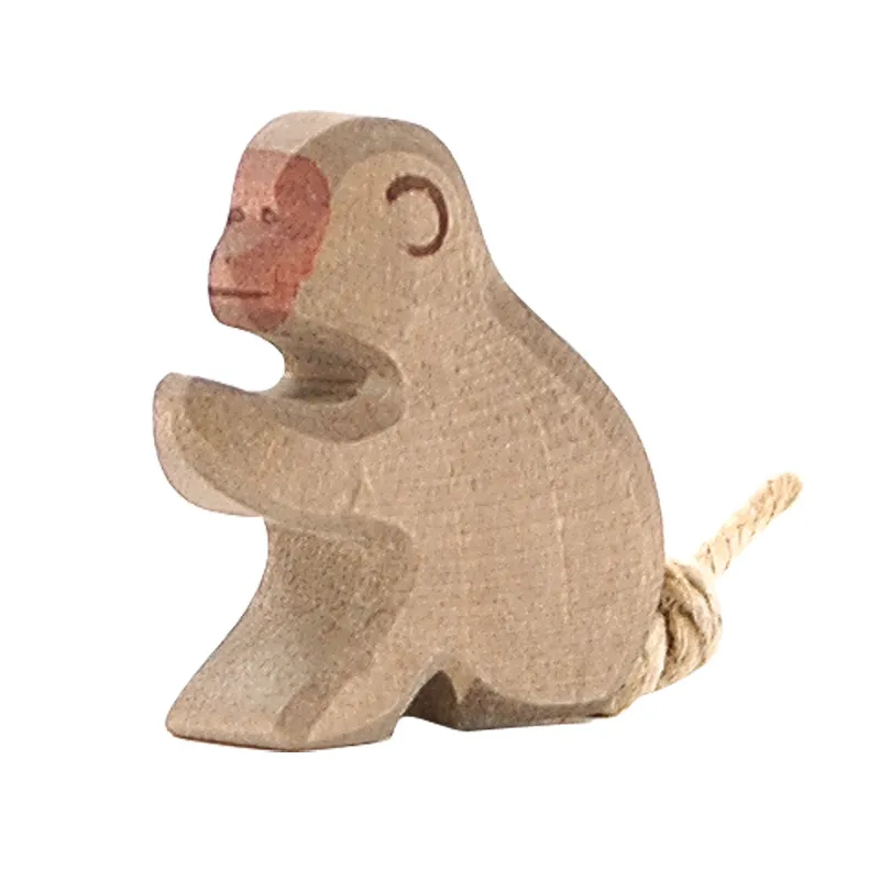 Ostheimer Babbuino Seduto figura in legno 5 cm