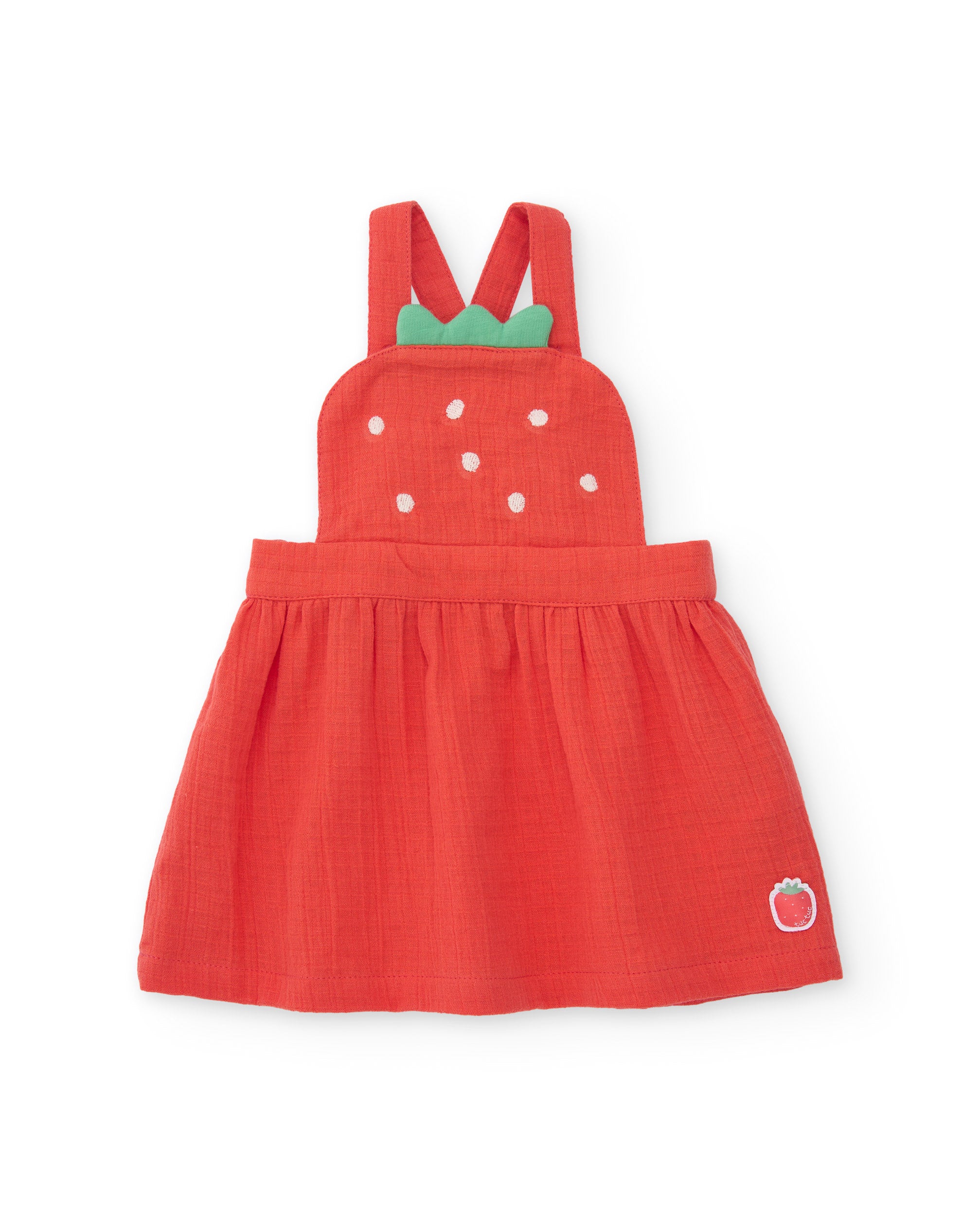 Tuc tuc Fragola completo neonata rosso 3 pezzi cotone
