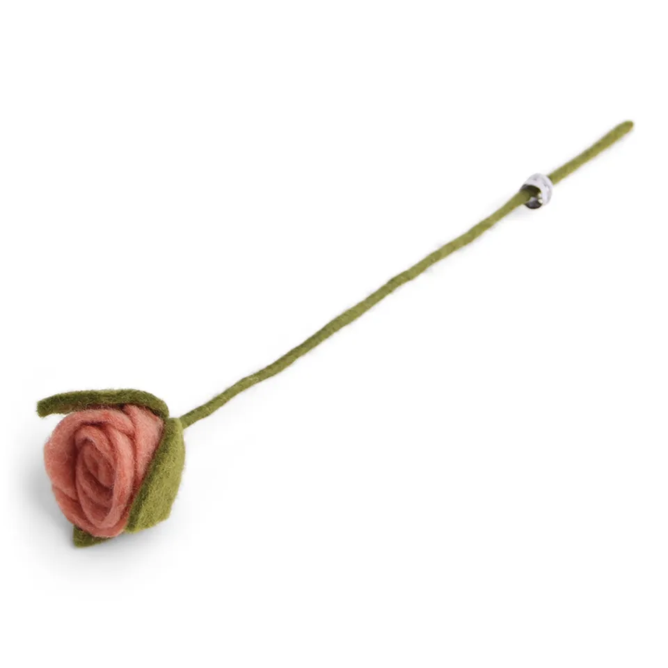 Gry Sif fiore feltro rosa Dusty Red 34 cm