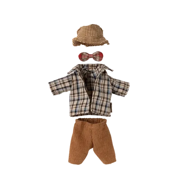 Maileg topo set abiti nonno papà 13 cm cotone