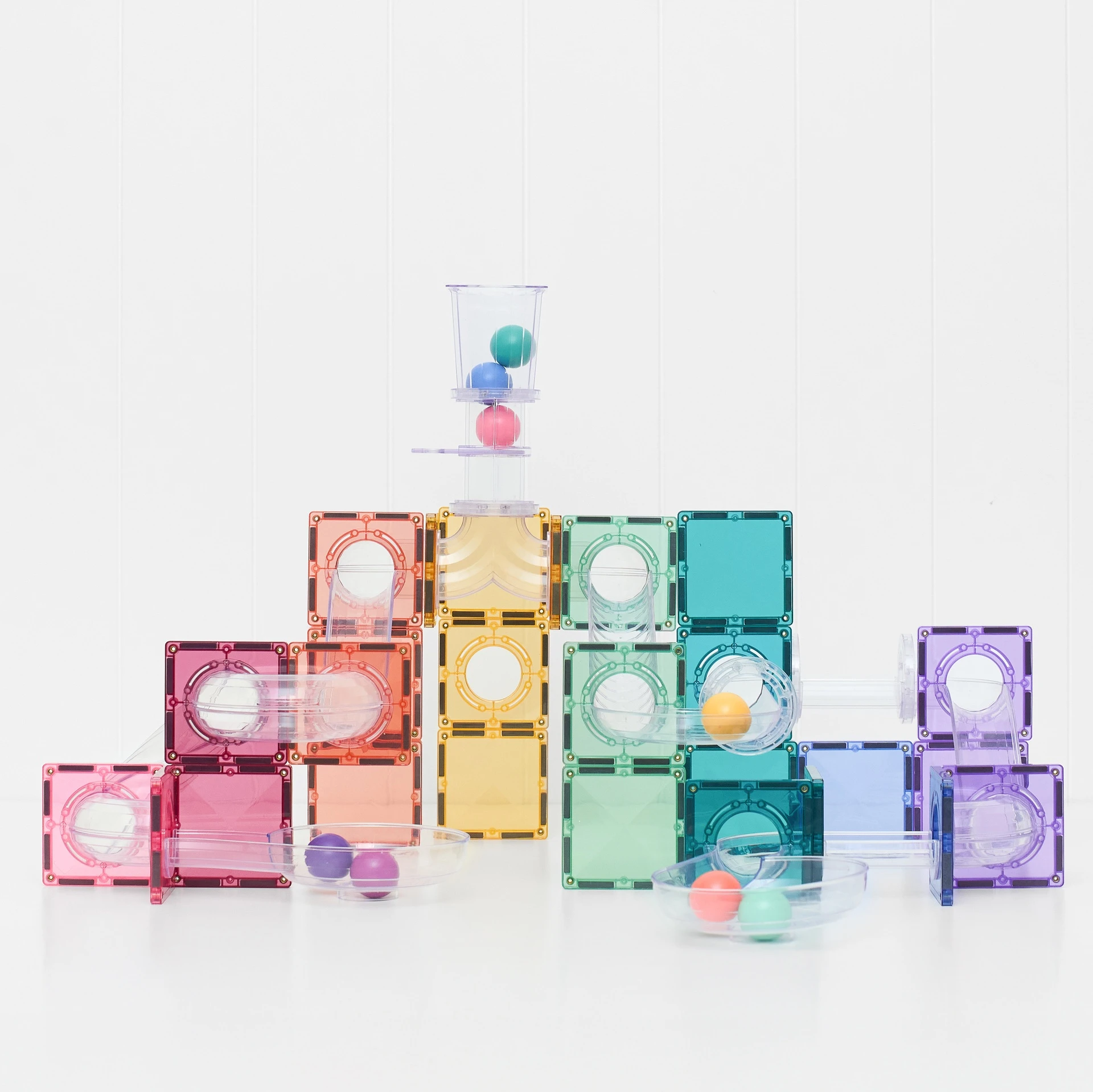 Connetix Pastel Ball Run Pack costruzioni magnetiche 114pz