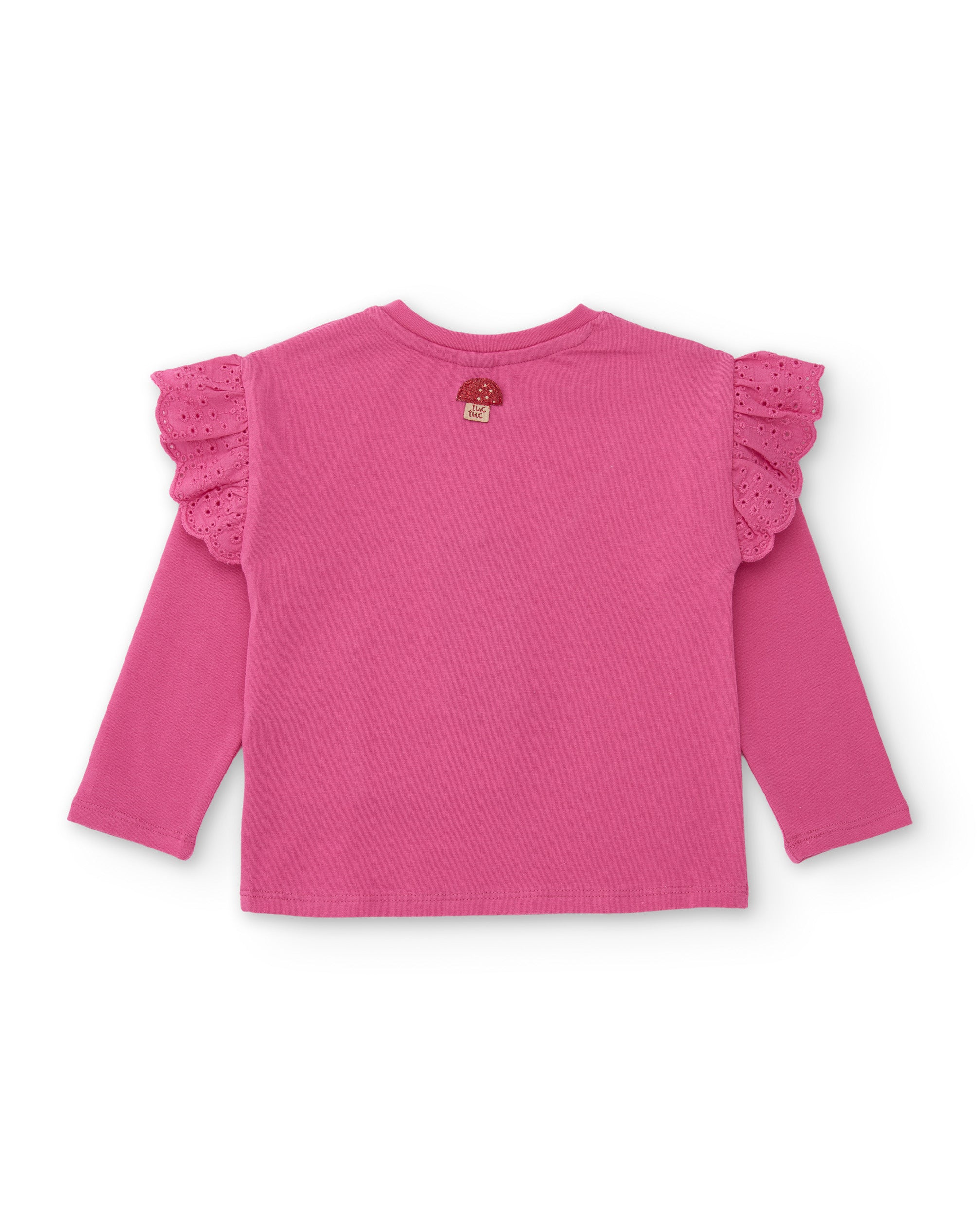 Tuc Tuc Good Wood maglietta rosa volant borsa