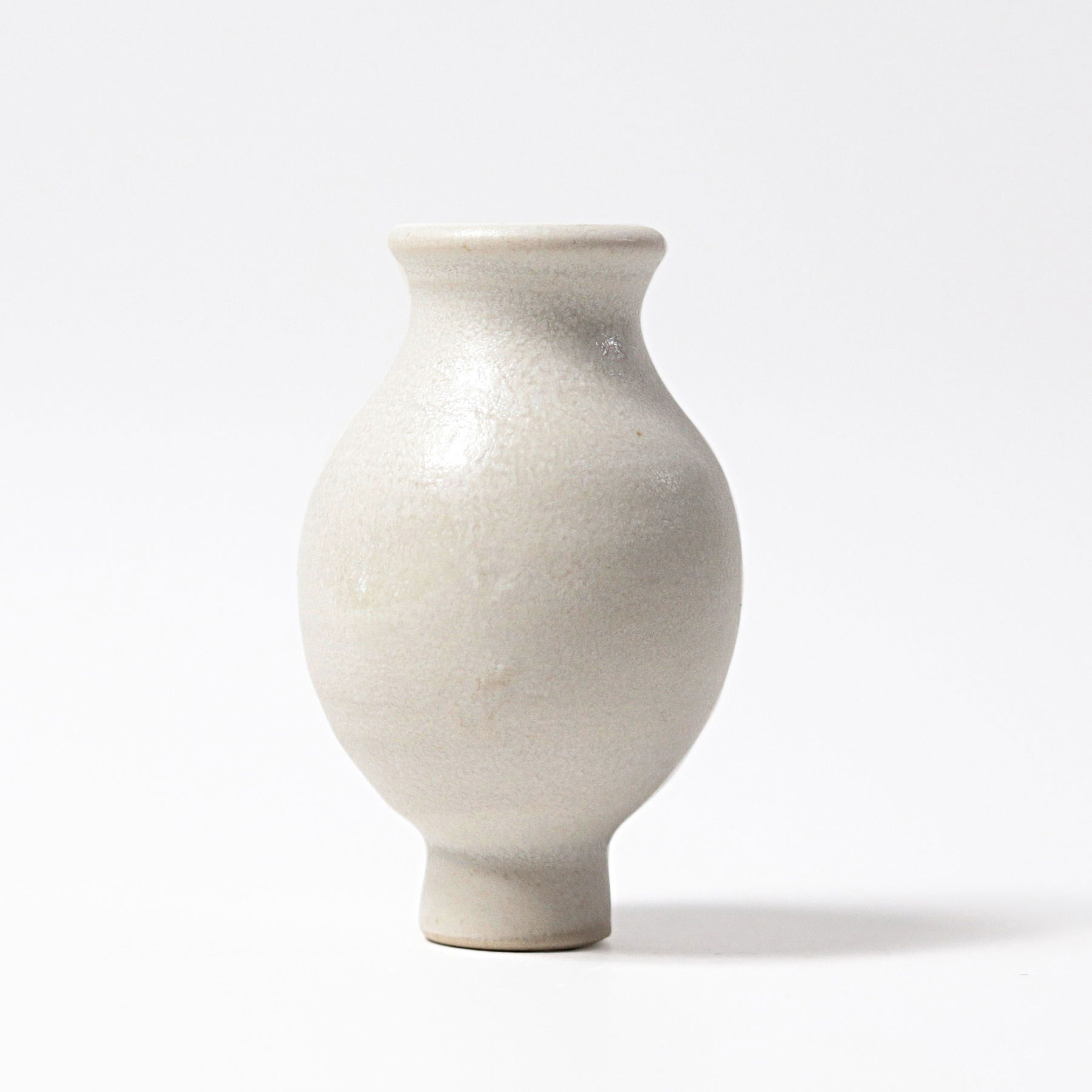 Grimm's Vaso Bianco vaso ceramica 6 cm fatto a mano