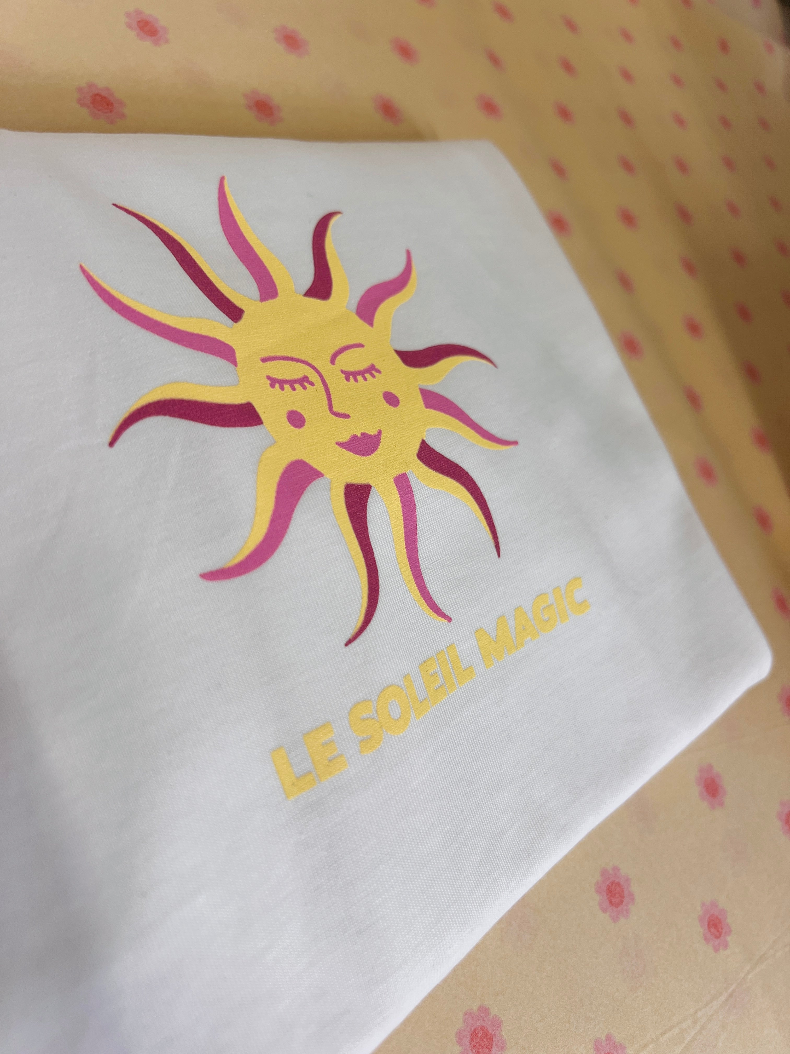 Ella and Rapha LE SOLEIL MAGIC t-shirt donna bianca cotone