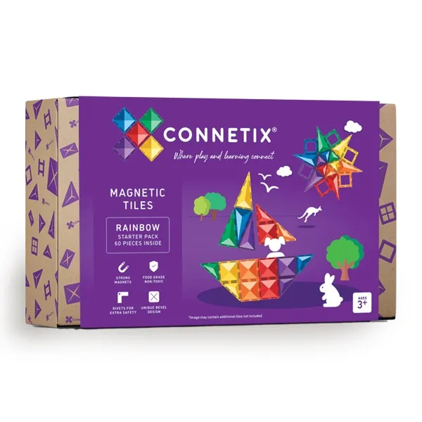 Connetix Tiles Starter Pack costruzioni magnetiche 60 pezzi