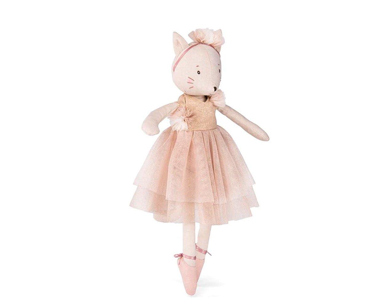 Moulin Roty Celestina bambola stoffa valigia armadio 35 cm danza