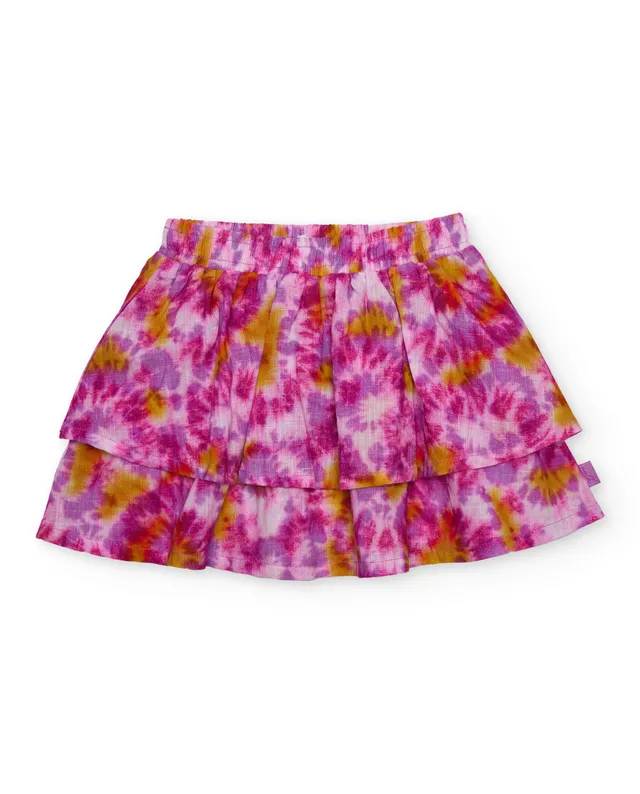 Tuc Tuc gonna bambina tie dye fucsia balze