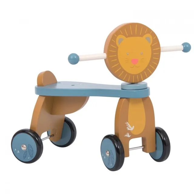 Moulin Roty Sous mon Baobab Leone cavalcabile legno
