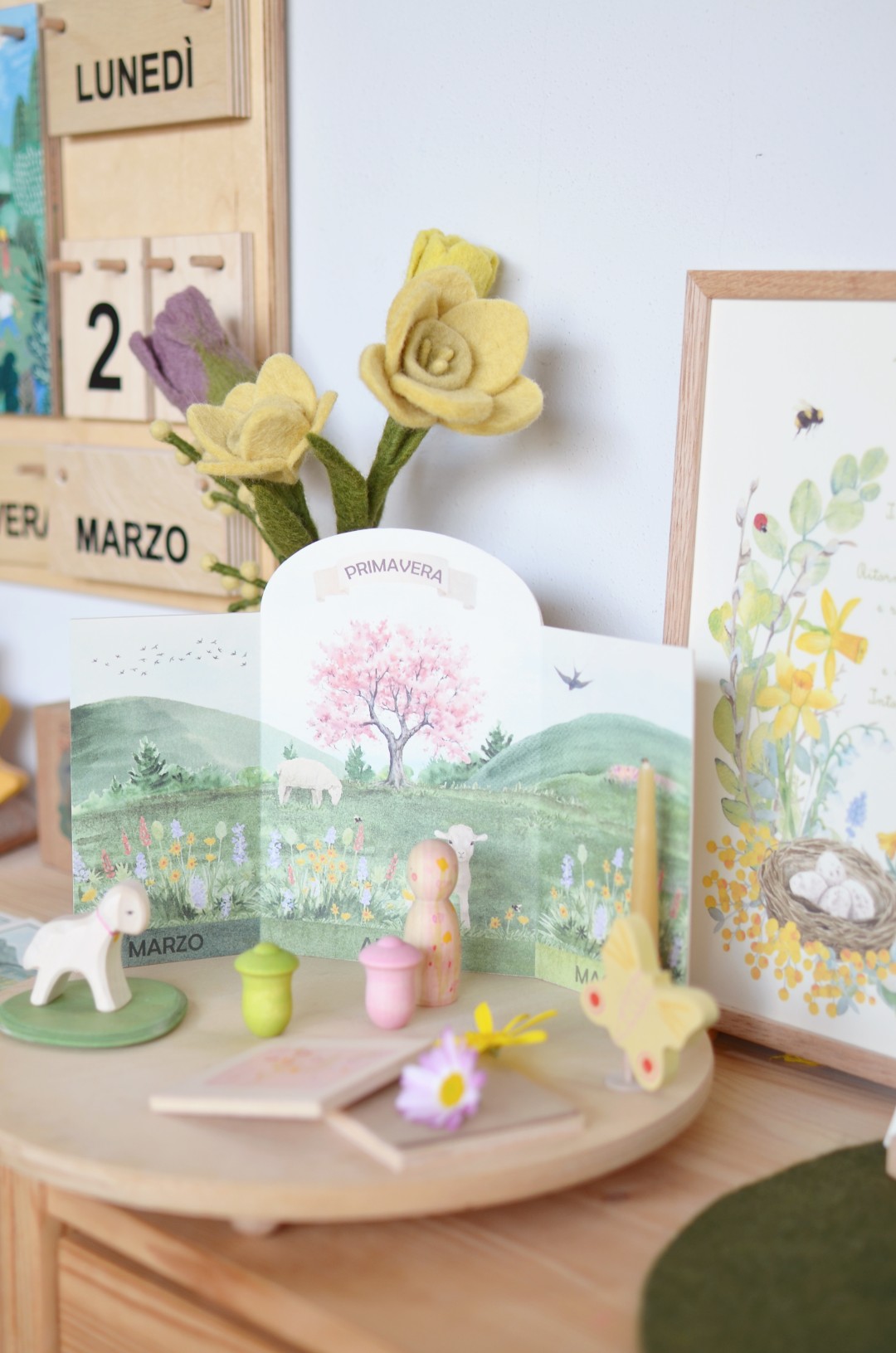 PlayKitBaboo Primavera kit sensoriale con libro e riso