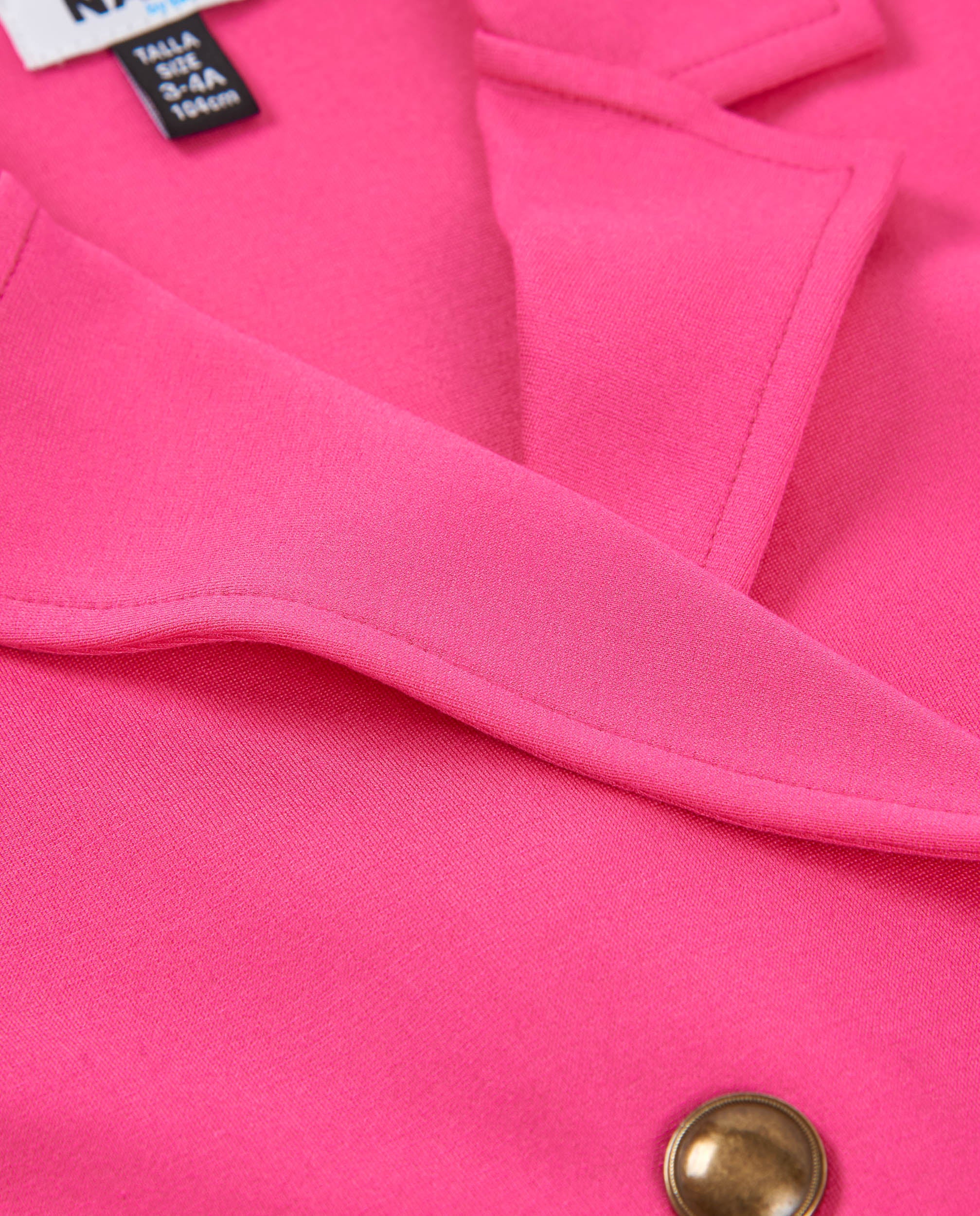 Tuc tuc blazer bambina fucsia doppiopetto maglia