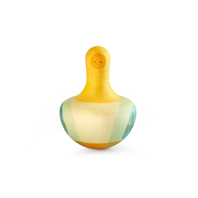 Grapat Flowing Yellow Bird trottola legno uccello giallo