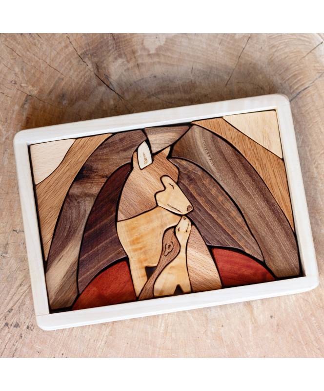 Cocoletes Wood Art Lupo puzzle legno doppio 31 pezzi