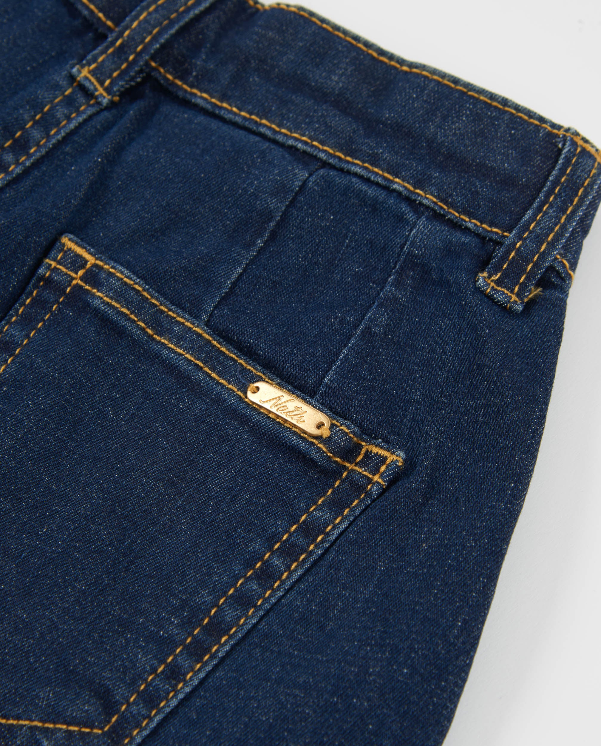 Tuc Tuc shorts bambina jeans denim blu scuro