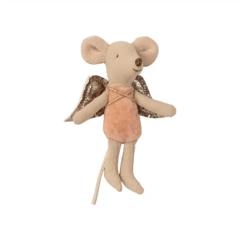 Maileg Topo Angelo rosa peluche 11 cm