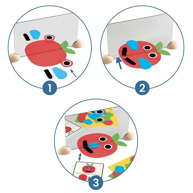 Djeco Ze Mirror Faces gioco specchio 20 carte