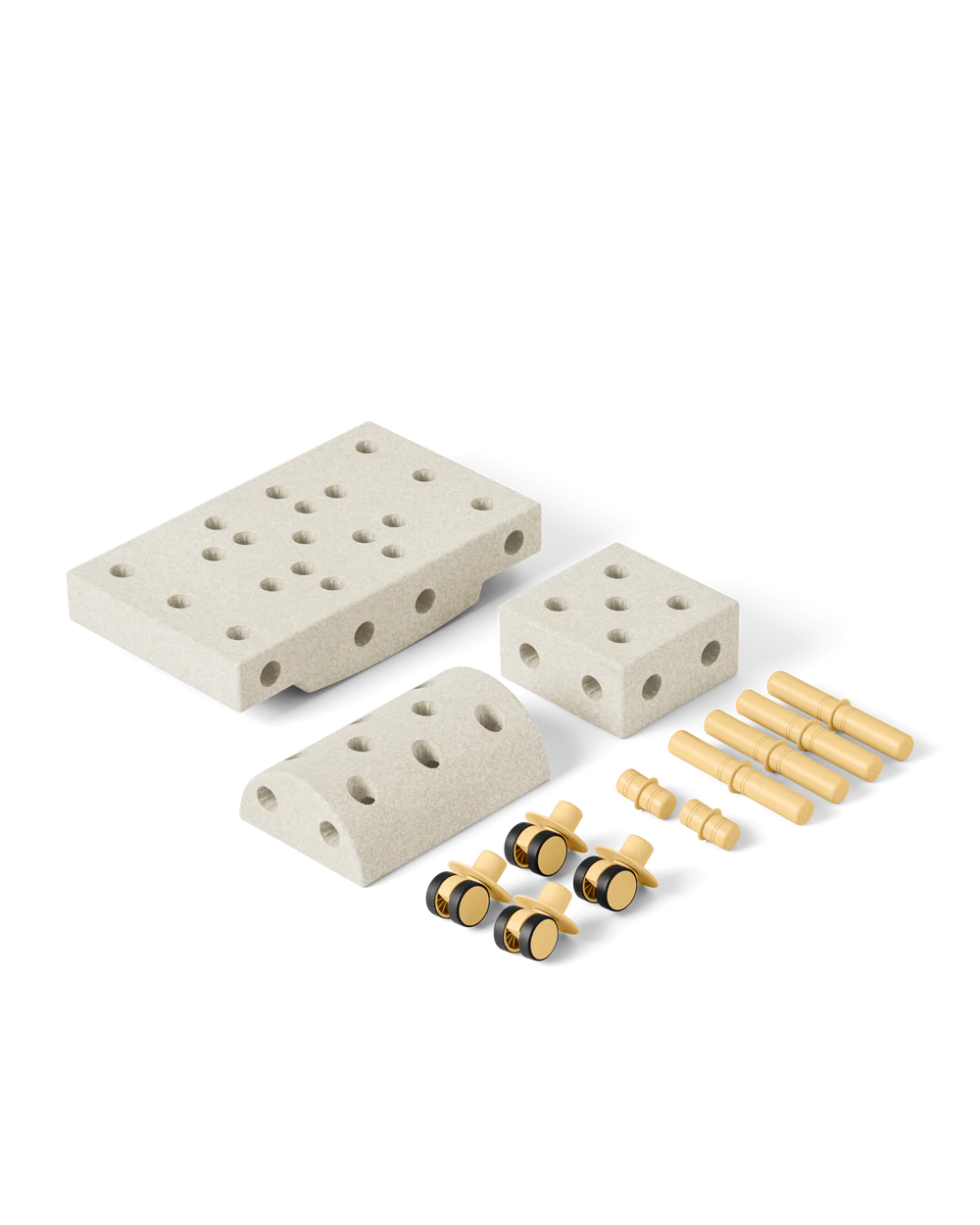 MODU Curiosity Set Gioco Costruzioni Sand-Yellow 14 Pezzi