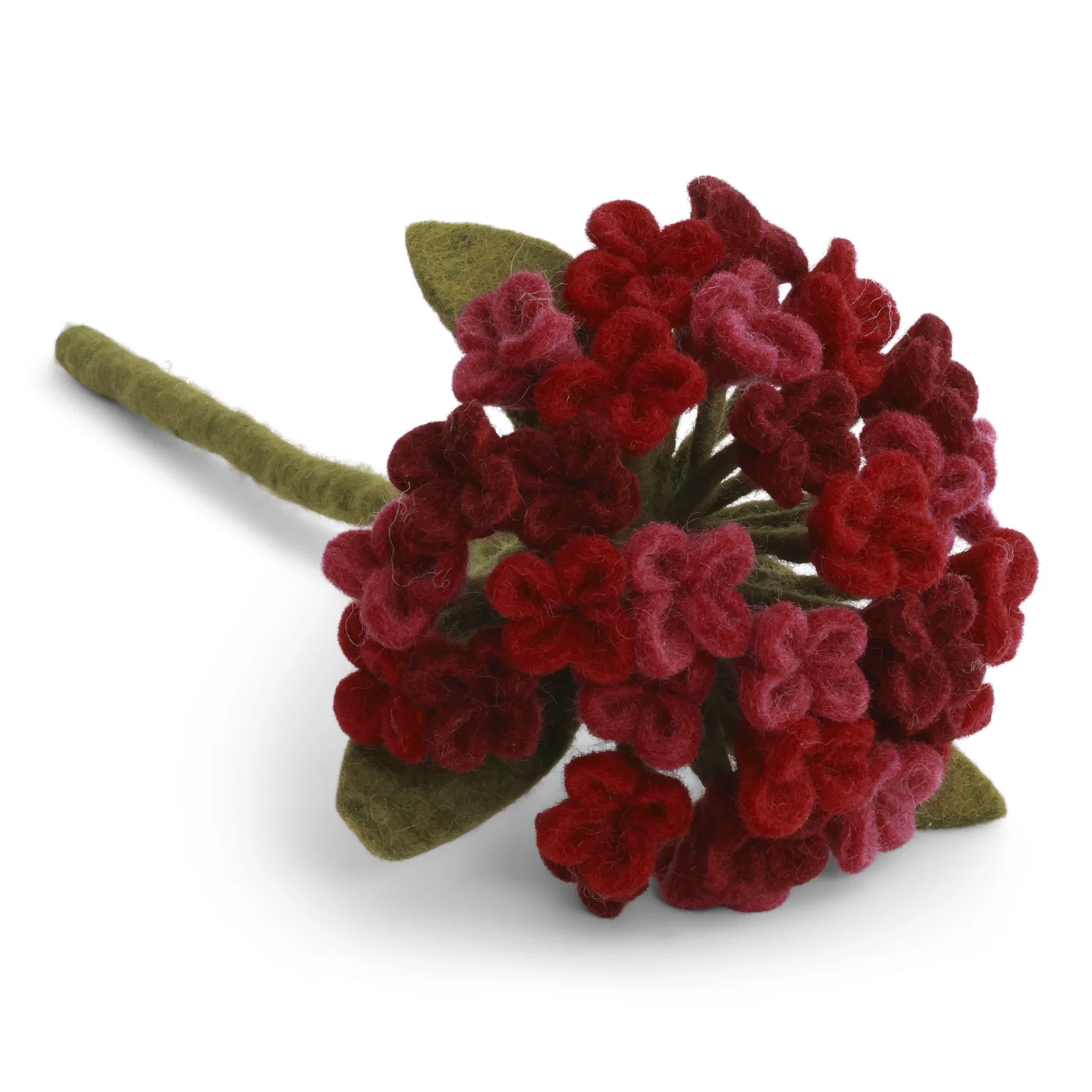 Gry & Sif ortensia grande fiore feltro rosso