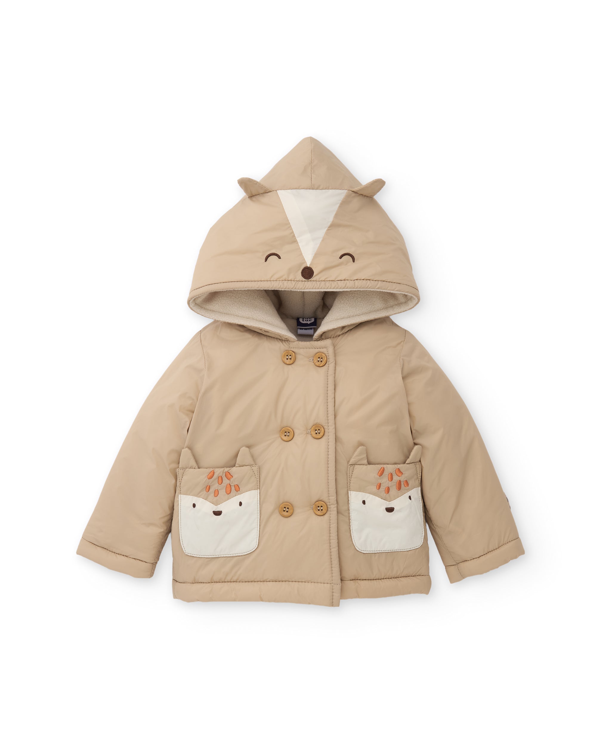 Tuc Tuc cappotto neonato orecchie beige