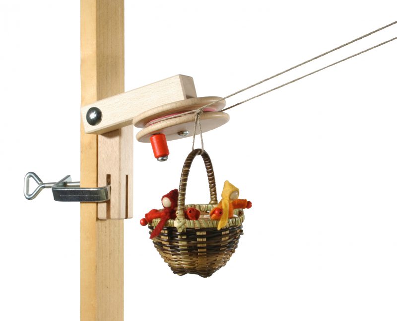 Kraul Funivia due cestini kit legno con morsetti