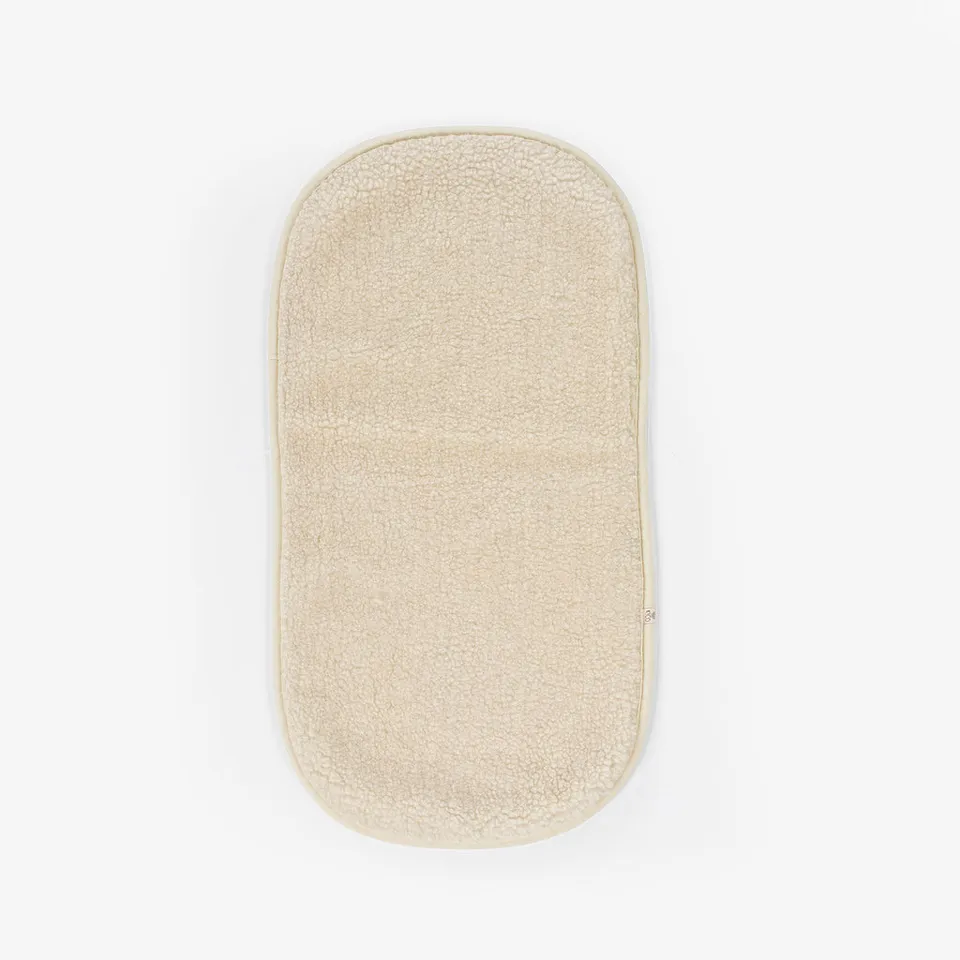 Kico Label materassino carrozzina 35x75 lana merino beige