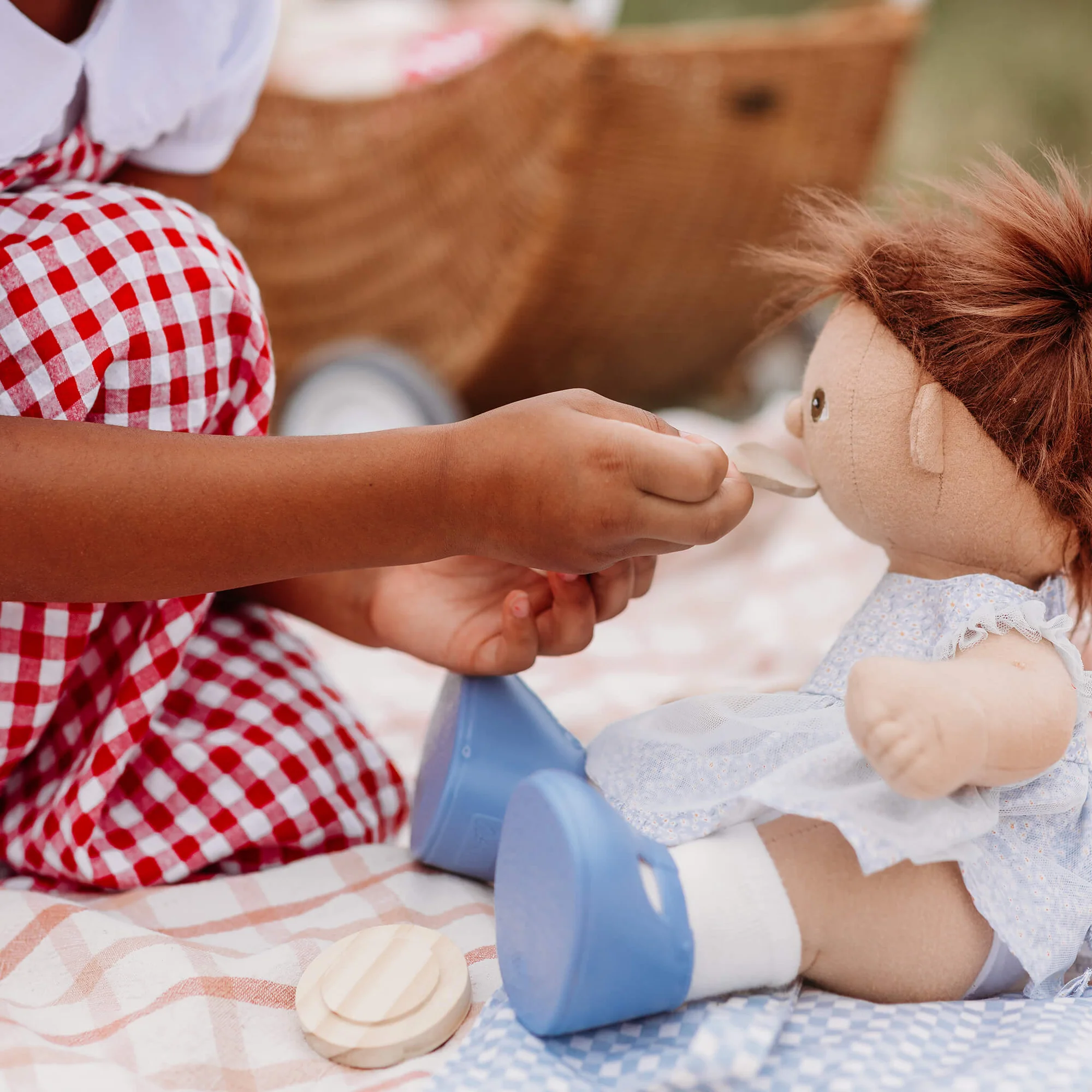 OlliElla Dinkum Dolls Petal Picnic Outfit vestito fiori